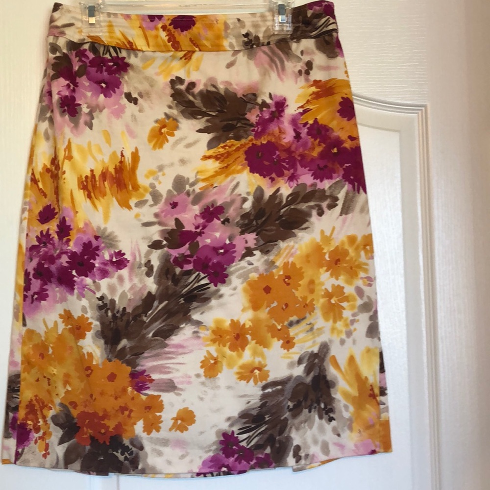 A-line skirt beautiful spring summer pattern